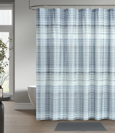 Oscar/Oliver Pascal Mini-Plaid Shower Curtain