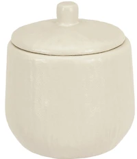 Oscar/Oliver Stefano Collection Stoneware Cotton Storage Jar with Lid