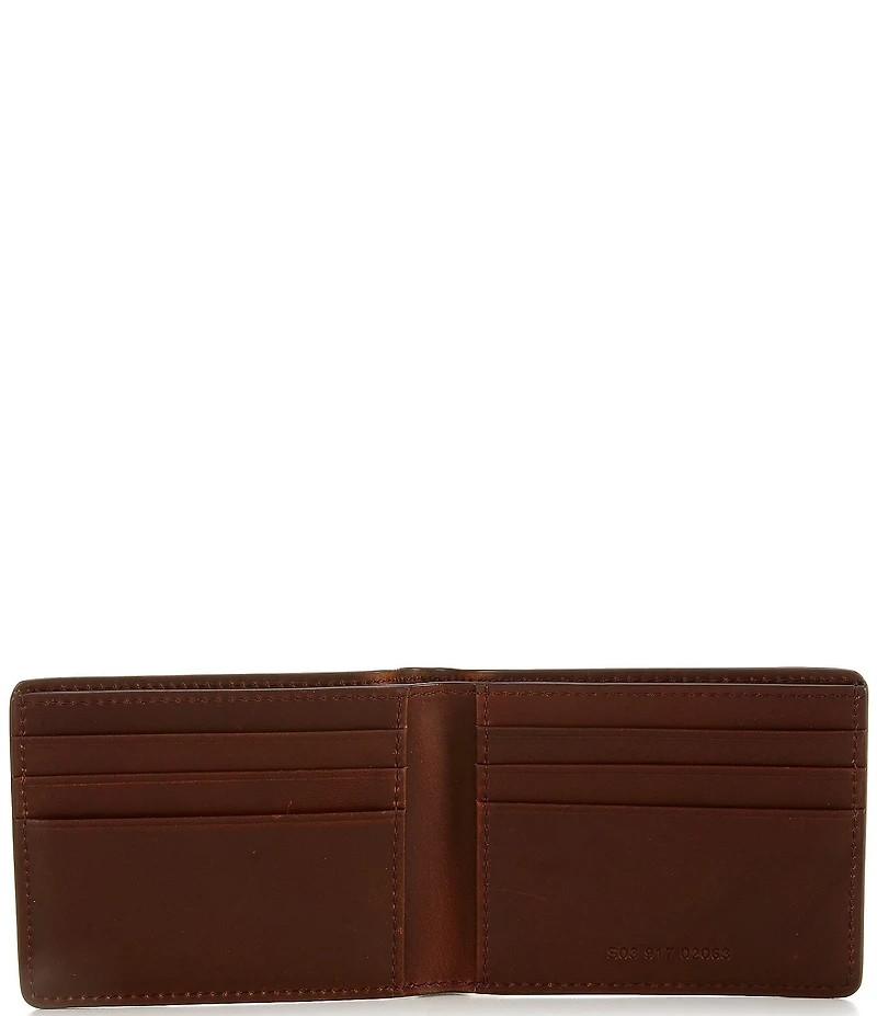 Other Brands Slim Bifold Leather Navigator Wallet