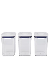 OXO 3-Piece Small Square Short POP Container Set