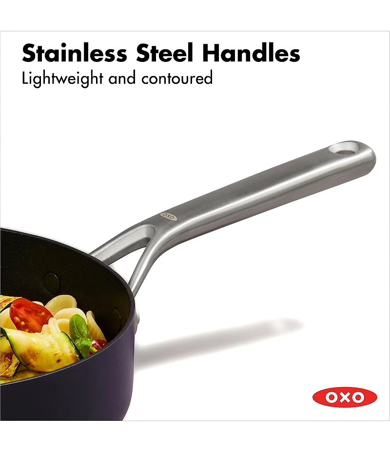 OXO Ceramic Professional Non-Stick 3-Quart Saute Pan with Lid