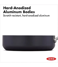OXO Ceramic Professional Non-Stick 3-Quart Saute Pan with Lid