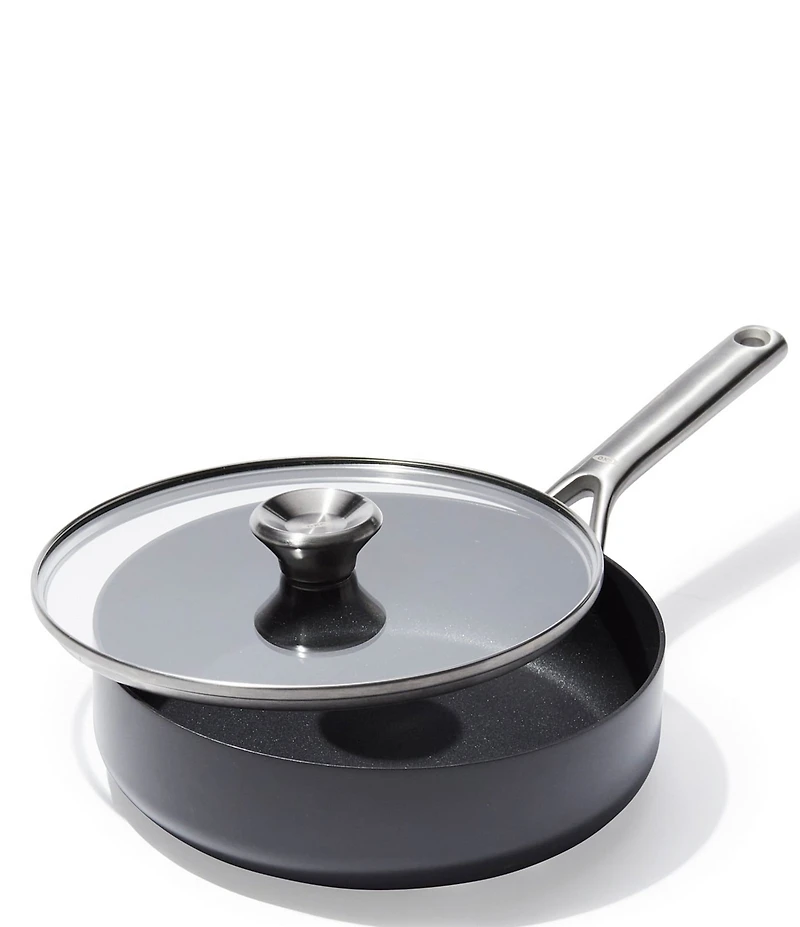 OXO Ceramic Professional Non-Stick 3-Quart Saute Pan with Lid