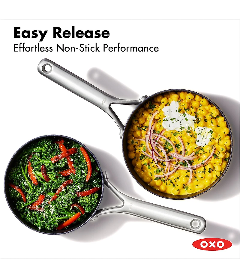 OXO Ceramic Professional Non-Stick 4-Piece Saucepan Set