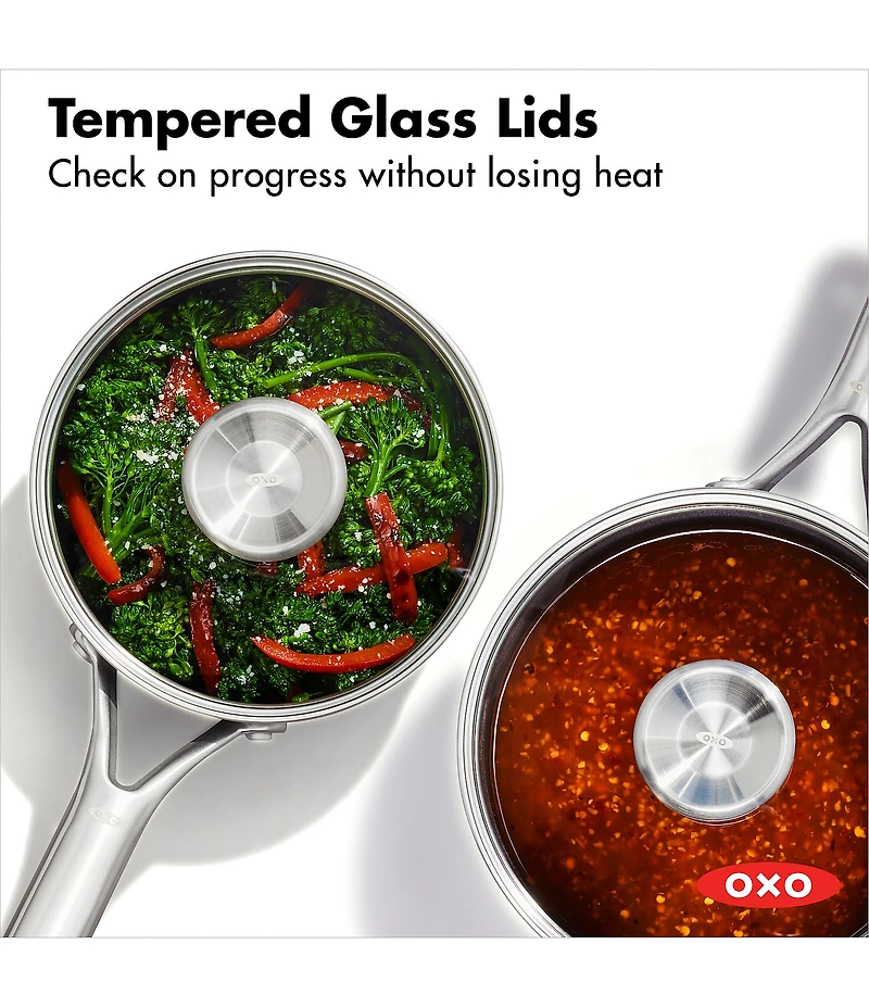 OXO Ceramic Professional Non-Stick 4-Piece Saucepan Set