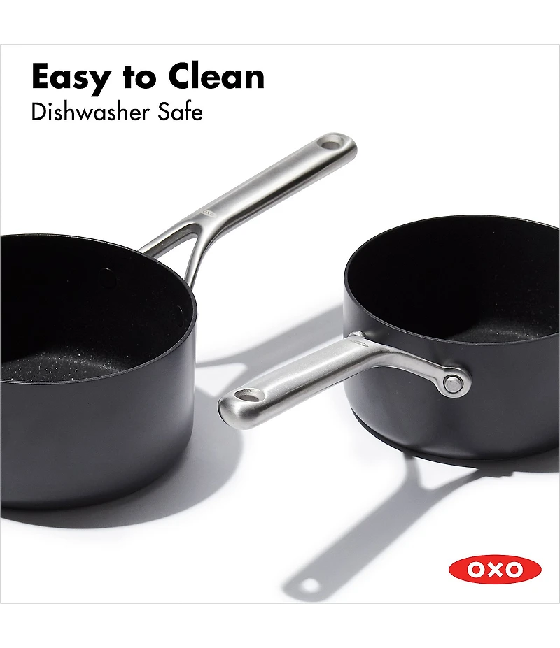 OXO Ceramic Professional Non-Stick 4-Piece Saucepan Set