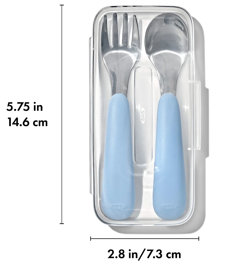 OXO Tot On-The-Go Fork & Spoon Set