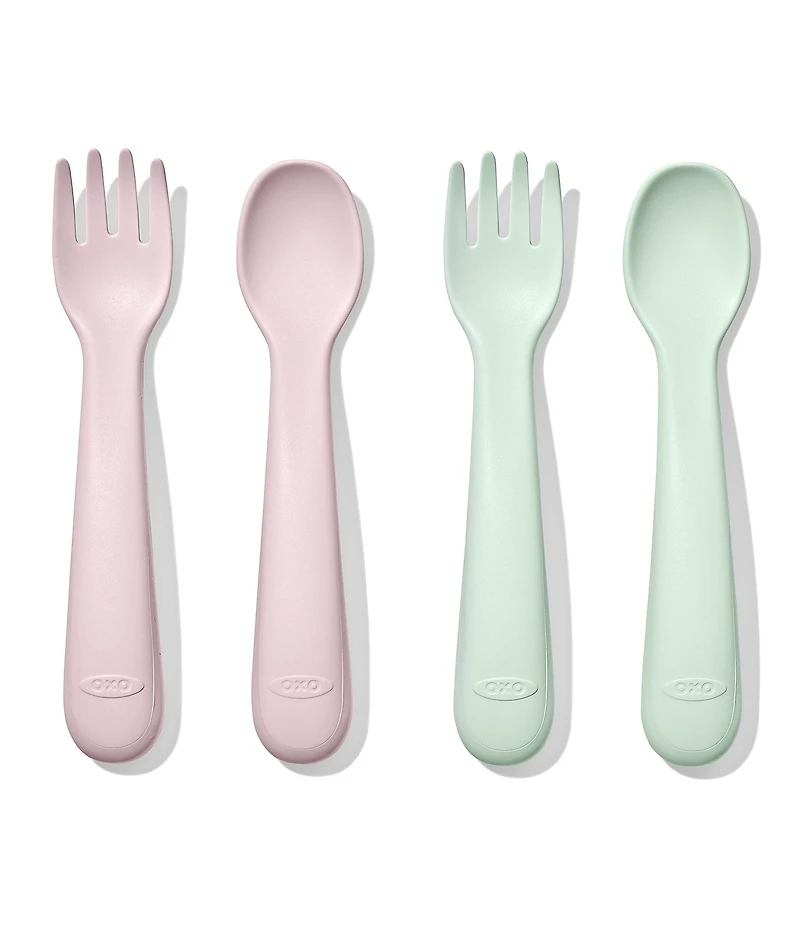OXO Tot Plastic Fork & Spoon 4-Pack