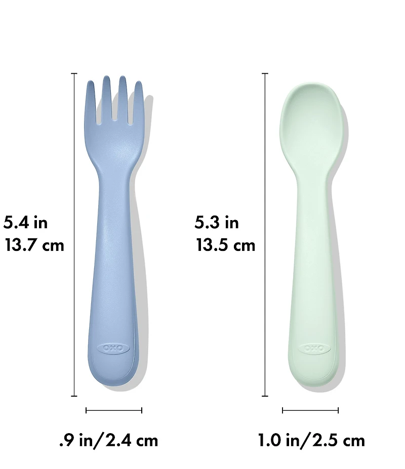 OXO Tot Plastic Fork & Spoon 4-Pack