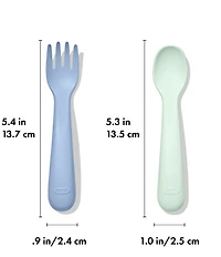 OXO Tot Plastic Fork & Spoon 4-Pack