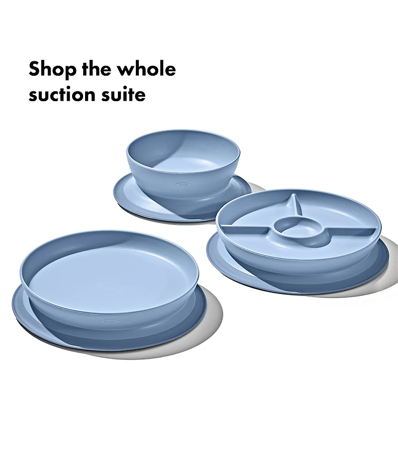 OXO Tot Stick & Stay Suction Divided Plate
