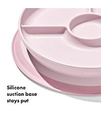 OXO Tot Stick & Stay Suction Divided Plate