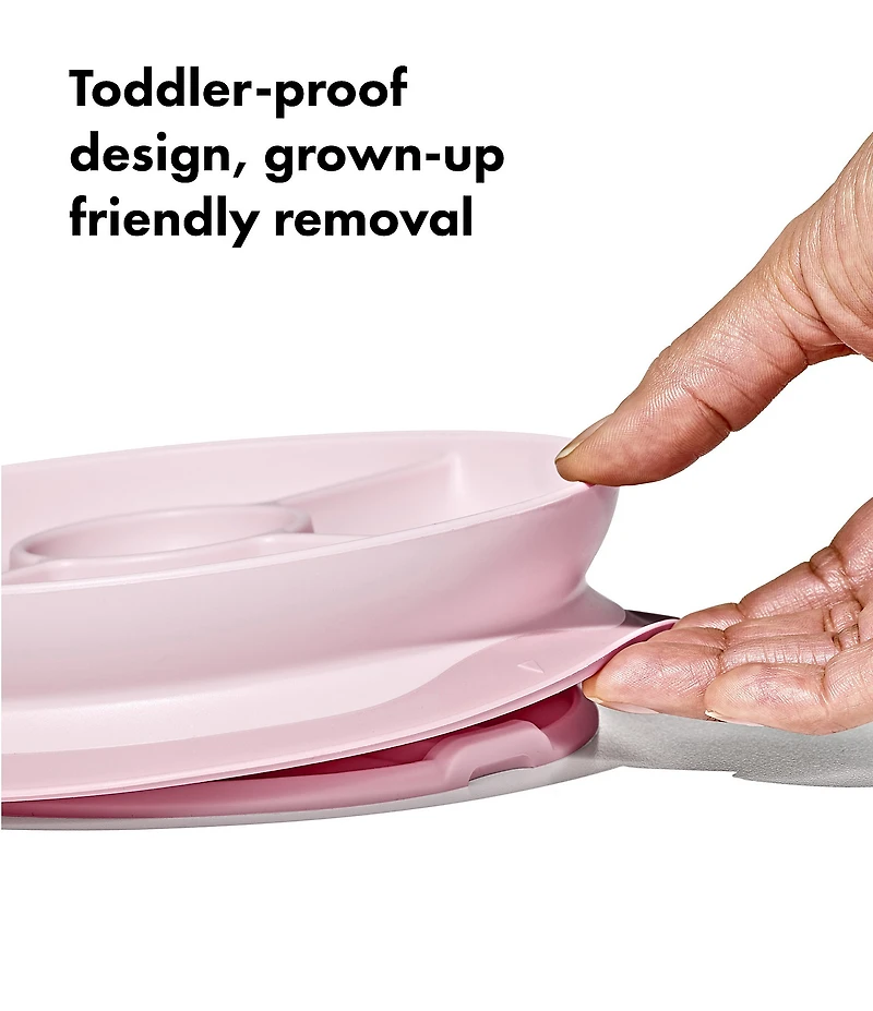 OXO Tot Stick & Stay Suction Divided Plate