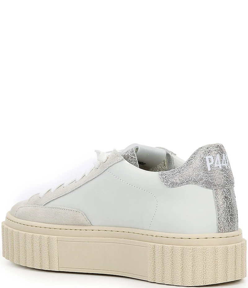 P448 Creeper Leather Platform Sneakers