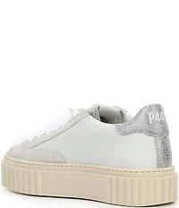 P448 Creeper Leather Platform Sneakers