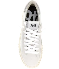 P448 Creeper Leather Platform Sneakers