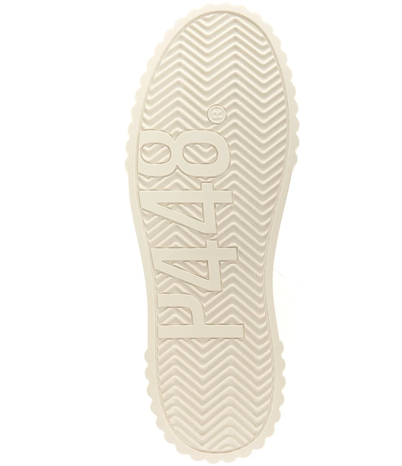 P448 Creeper Leather Platform Sneakers