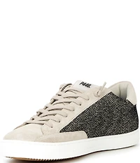 P448 John Fabric and Suede Lace Up Sneakers