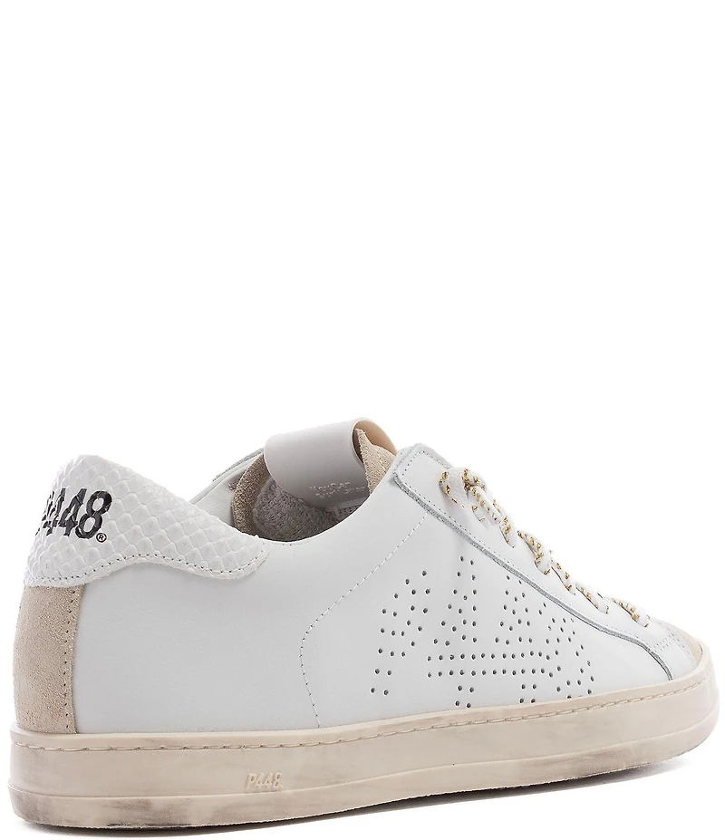 P448 John Leather Lace Up Sneakers