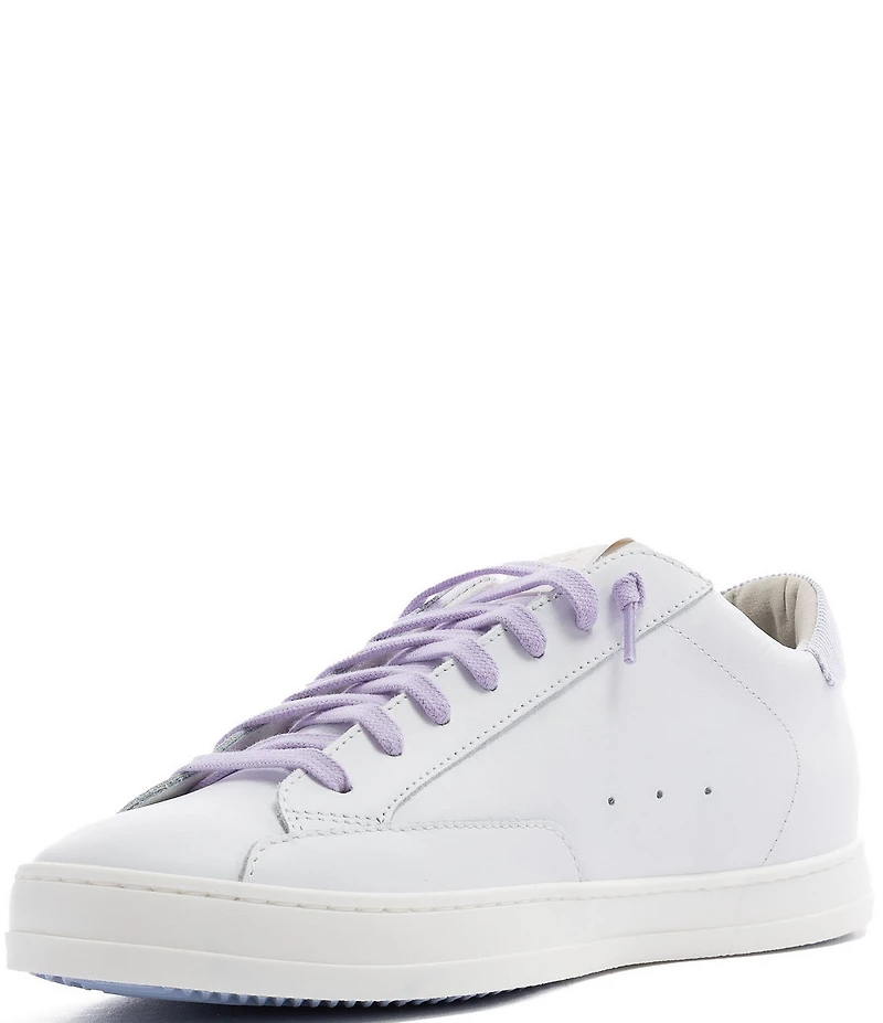 P448 John Leather Stripe Lace Up Sneakers
