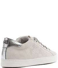P448 John Suede Metallic Lace Up Sneakers