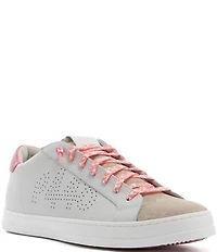 P448 John Tropical Leather Lace Up Sneakers