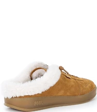 P448 Monaco Suede and Faux Fur Mule Sneakers