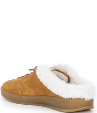 P448 Monaco Suede and Faux Fur Mule Sneakers