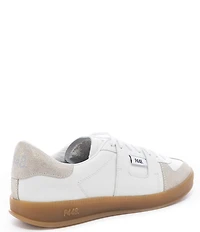 P448 Monza Leather and Suede Lace-Up Sneakers