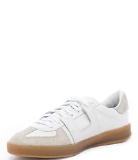 P448 Monza Leather and Suede Lace-Up Sneakers