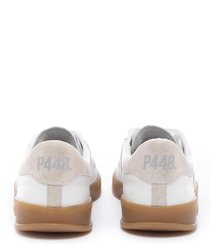 P448 Monza Leather and Suede Lace-Up Sneakers