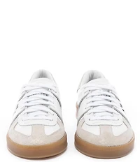 P448 Monza Leather and Suede Lace-Up Sneakers