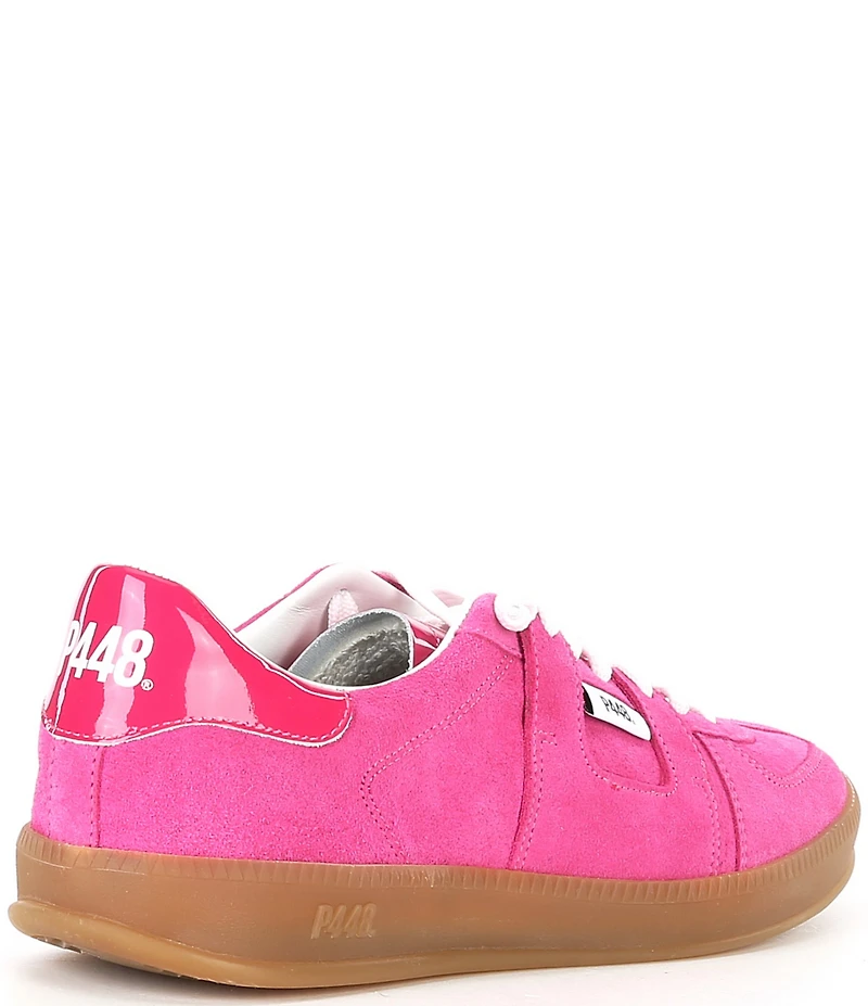 P448 Monza Suede and Patent Lace Up Sneakers