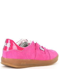 P448 Monza Suede and Patent Lace Up Sneakers