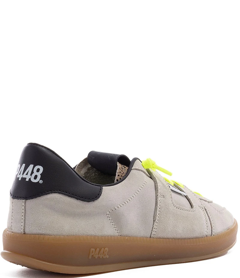 P448 Monza Suede and Patent Lace Up Sneakers