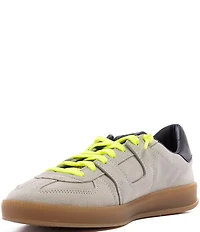P448 Monza Suede and Patent Lace Up Sneakers