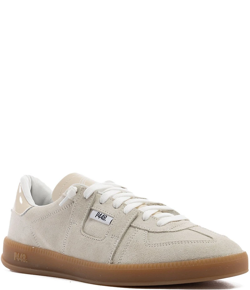 P448 Monza Suede and Patent Lace Up Sneakers