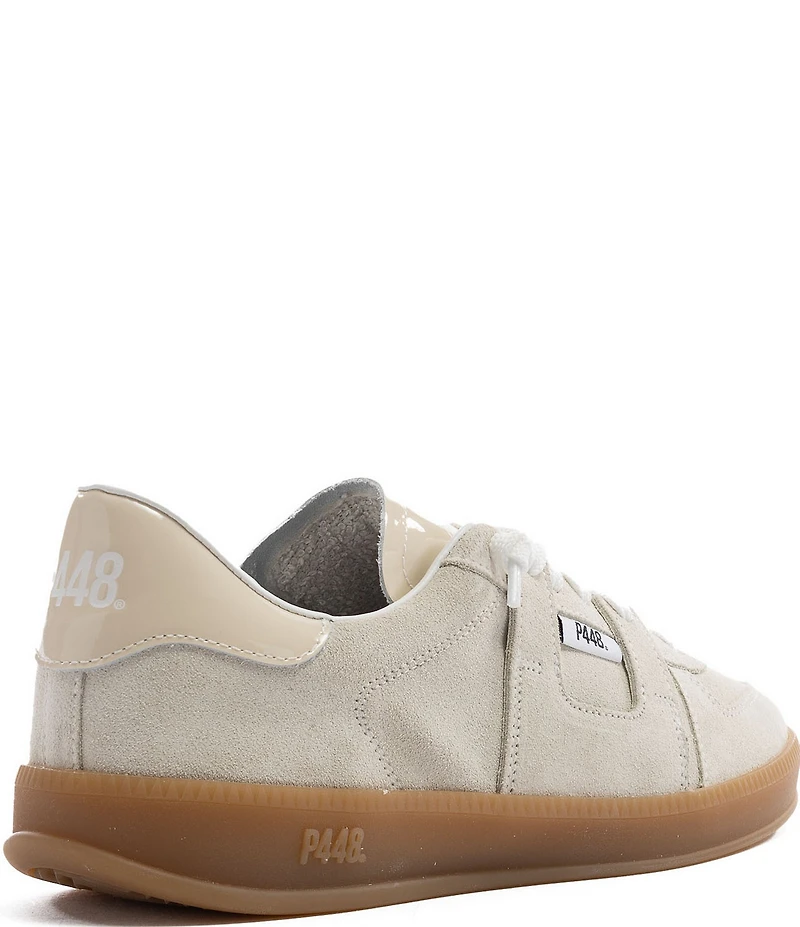 P448 Monza Suede and Patent Lace Up Sneakers