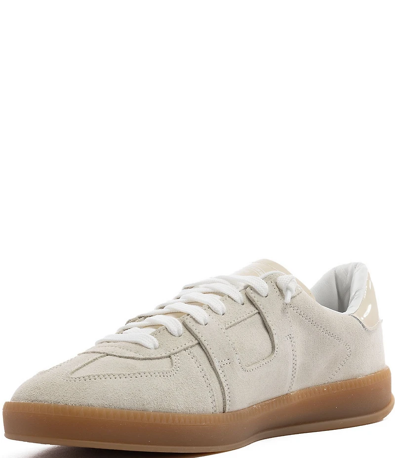 P448 Monza Suede and Patent Lace Up Sneakers