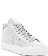 P448 Thea Glim Suede Mid Top Lace-Up Sneakers