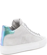 P448 Thea Glim Suede Mid Top Lace-Up Sneakers