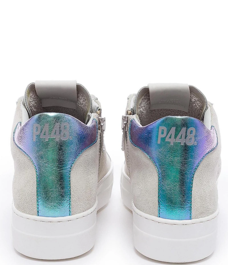 P448 Thea Glim Suede Mid Top Lace-Up Sneakers