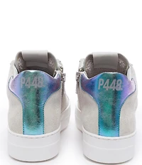 P448 Thea Glim Suede Mid Top Lace-Up Sneakers