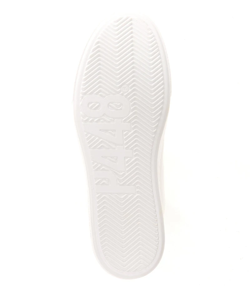 P448 Thea Low Top Leather Lace Up Platform Sneakers