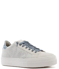 P448 Thea Leather and Patent Platform Sneakers