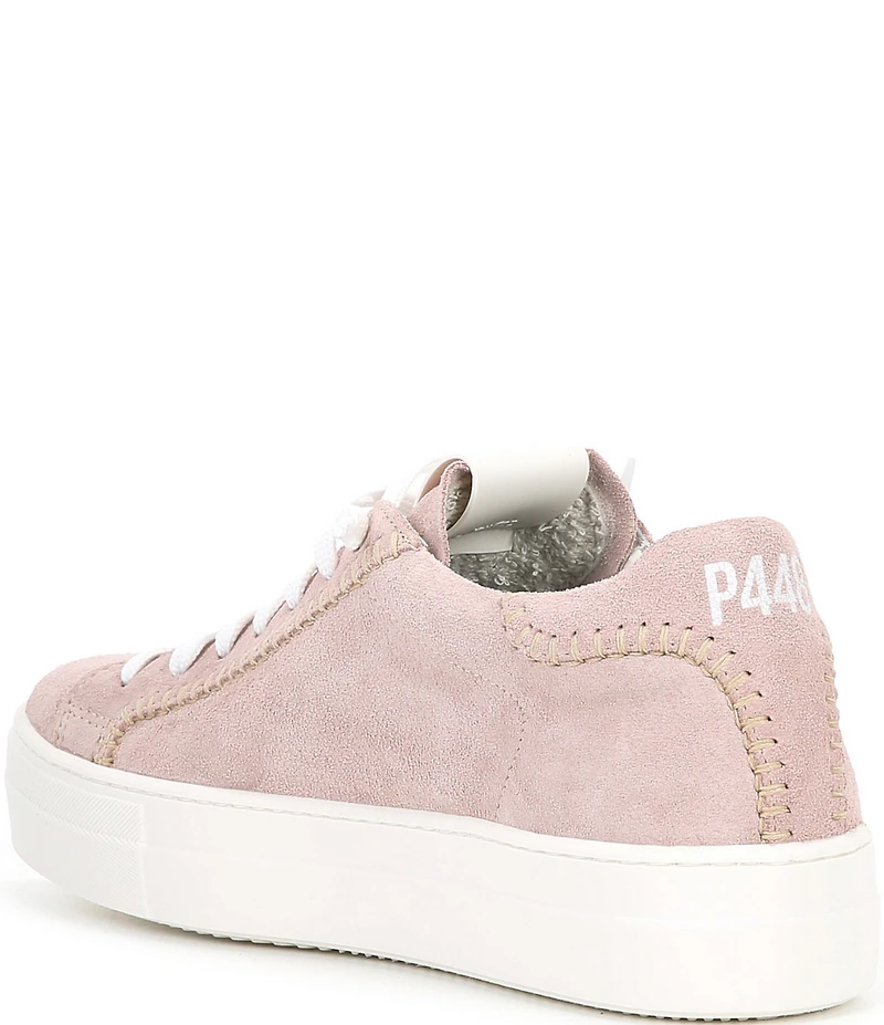 P448 Thea Suede Platform Lace Up Sneakers