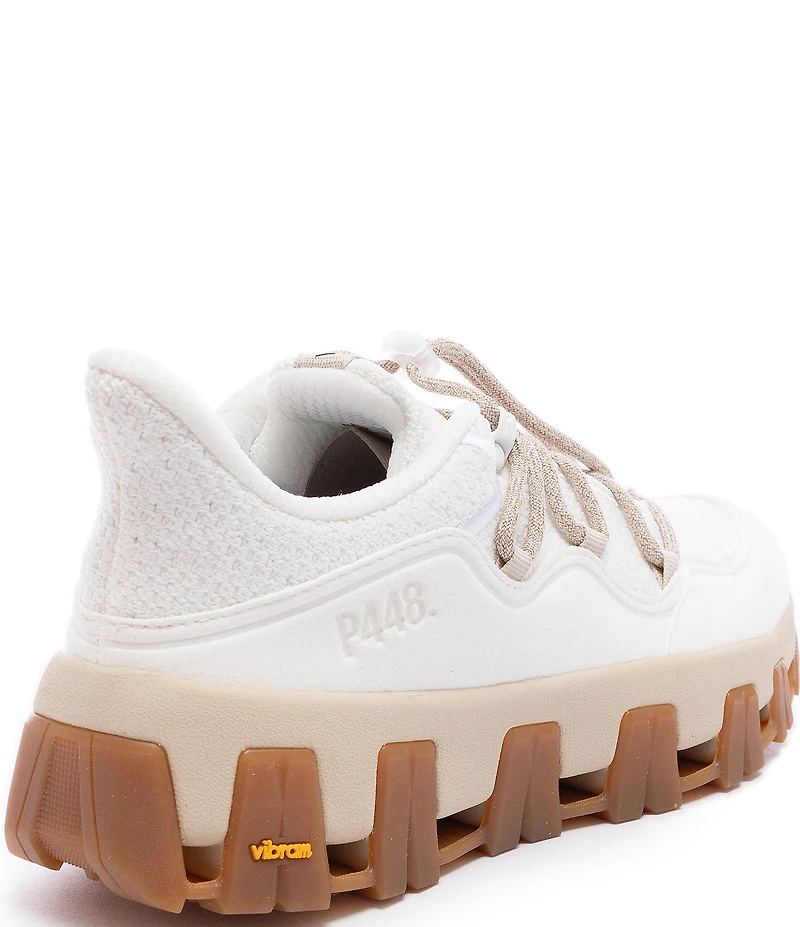 P448 X Vibram Monalea Mixed Media Lace-Up Sneakers