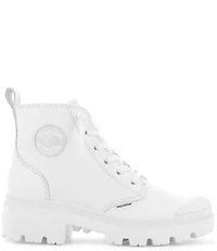 Palladium Pallabase Leather Lace Up Lug Sole Booties