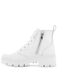 Palladium Pallabase Leather Lace Up Lug Sole Booties