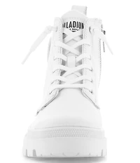 Palladium Pallabase Leather Lace Up Lug Sole Booties